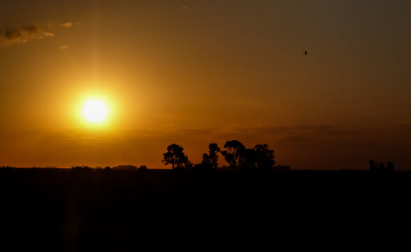 Beautiful sunsets in rural towns