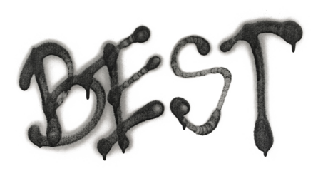 Graffiti, spray stain paint word, isolated on white