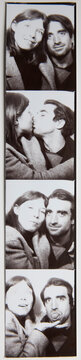 Photobooth image of a loving couple