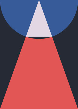 Poster design with piercing gaze