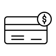 Paymentvector line icon design