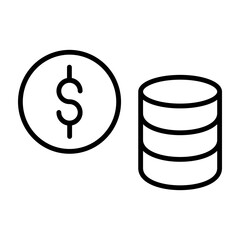 Paymentvector line icon design