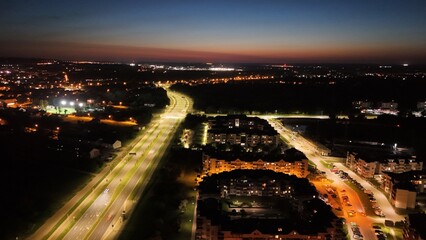 night view of the city © Artur