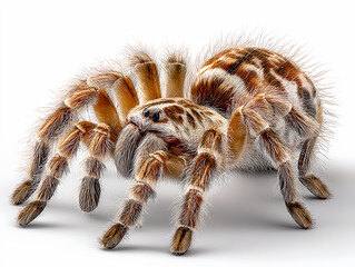 tarantula on white background