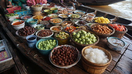  Visiting a floating market in Mekong Delta and tasting the local food (1)
