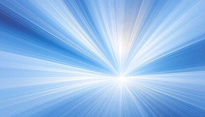 Radial light burst, light blue