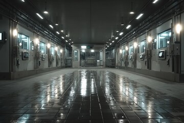 High tech milking room and milk bottling line showcase modern dairy farming technology