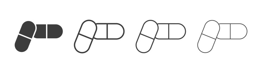 Capsule icon style illustration. EPS 10 file