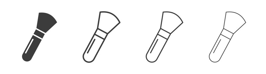 Makeup brush icon style illustration. EPS 10 file