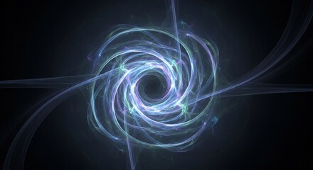 Dynamic swirling energy vortex with vibrant colors and ethereal light, perfect for futuristic designs, abstract concepts, and modern visual projects