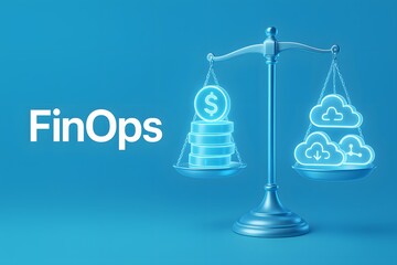 Conceptual illustration of Cloud FinOps and financial operations management for tech articles