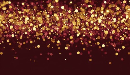 Abstract background of gold and burgundy glitter