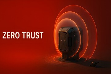 Abstract image of a data core symbolizing big data and information processing