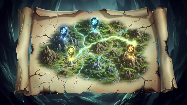 Fantasy Map Scroll.