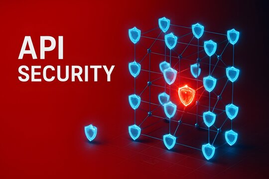 Abstract visualization of a futuristic hologram for a high-tech presentation