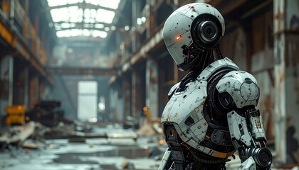 Robot in abandoned factory