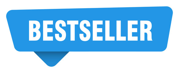 bestseller sticker. bestseller blue sign isolated on transpatent background
