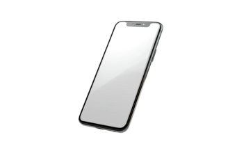 Modern smartphone, angled view, blank screen (3)