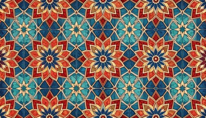 Ornate mosaic tile pattern