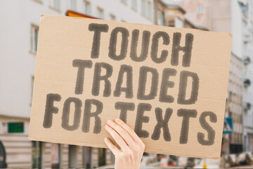“Touch Traded For Texts” Digital messages replace real-life intimacy in modern couples.
TOUCH....