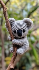 Obraz premium crochet koala generative ai