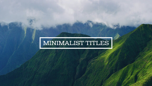 Minimalist Titles