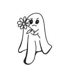 Creepy Haunted Ghost Figure Clipart PNG 