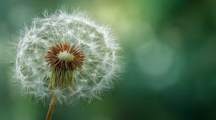 Fototapeta premium Dandelion seedhead close up