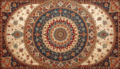 Ornate patterned rug