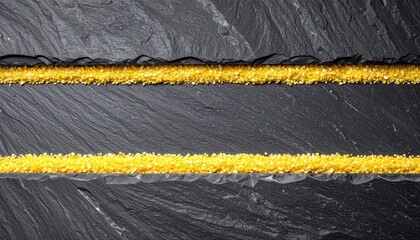 Golden Grains on Dark Slate Background