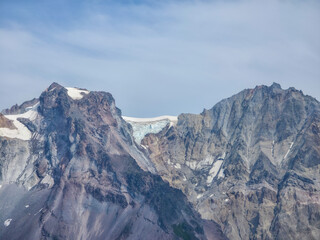 Rugged Mountain Peaks with Snowcaps in Squamish, BC Canada