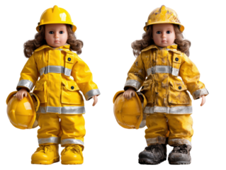 little boy in yellow helmet