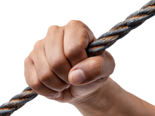 hand with rope