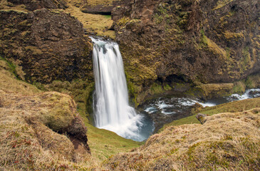 Sauoafoss waterfall located in Iceland