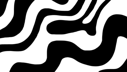 Monochromatic abstract wave pattern with black and white lines. This modern and dynamic design is suitable for backgrounds, textures, packaging, or graphic elements.
