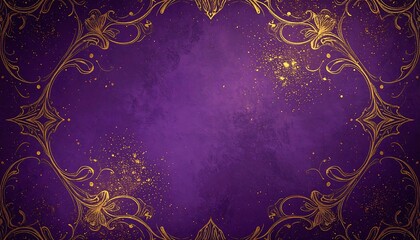 Ornate purple background with gold accents (1)