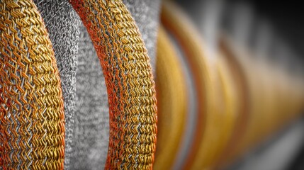 Medium view of condenser coils featuring integrated automatic cleaning system emphasizing enhanced efficiency and smart antimicrobial protection with blurred background.