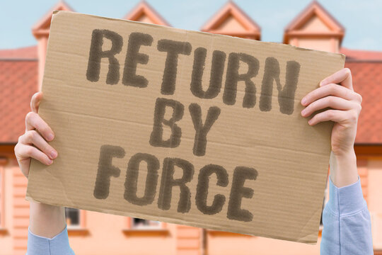&ldquo;Return By Force&rdquo; Migration story written backwards. RETURN. FORCE. MIGRATION. STORY. BACKWARD. POLICY. HUMAN.