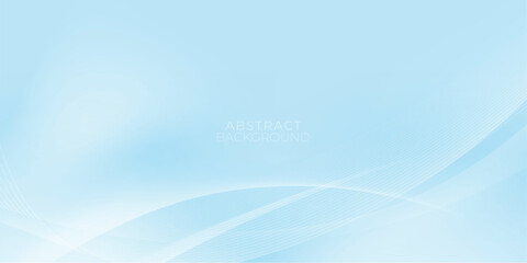 Blue abstract design background with light lines. Vector illustration