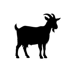 Black goat silhouette