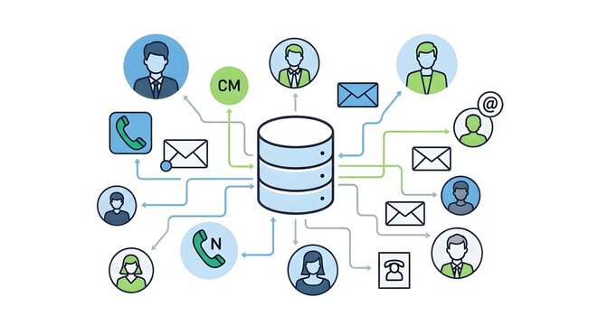 Dynamic data network connects people, communication, and central database for seamless collaboration - Powered by Adobe