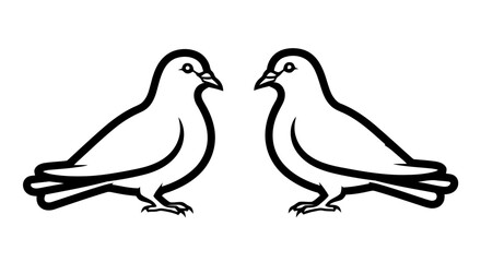 Obraz premium Two doves