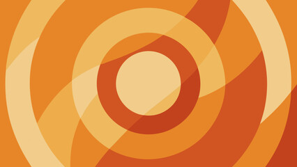 Concentric Orange Circles with Subtle Transparency and Gradient Effect abstract background