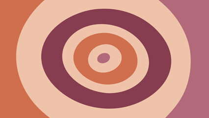 Abstract Concentric Circles in Muted Purple and Orange Tones rings pattern
