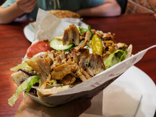 Classic German Doner Kebap Loaded with Fresh Ingredients