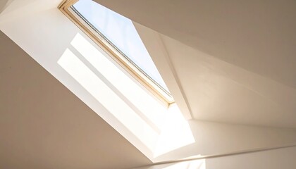 Fototapeta premium Soft Light Illuminates Attic Skylight