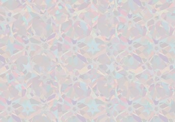 Pastel Geometric Crystal Seamless Pattern Background