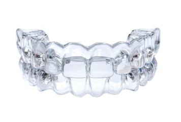 Transparent dental appliance over teeth (1)
