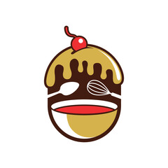 chef cook abstract logo modern style 