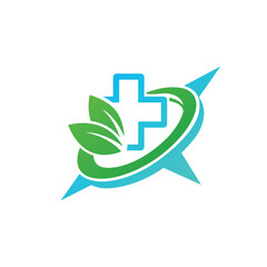 medical compass abstract logo modern style